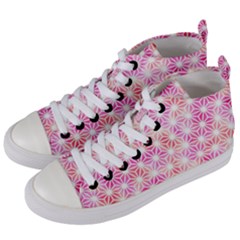 Traditional Patterns Hemp Pattern Women s Mid-top Canvas Sneakers