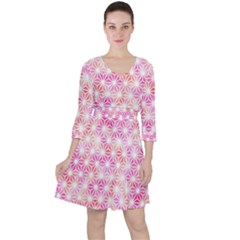 Traditional Patterns Hemp Pattern Ruffle Dress by Pakrebo