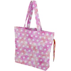 Traditional Patterns Hemp Pattern Drawstring Tote Bag