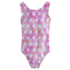 Traditional Patterns Hemp Pattern Kids  Cut-out Back One Piece Swimsuit