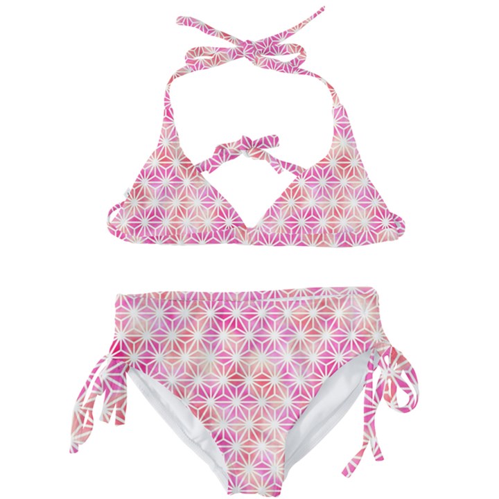 Traditional Patterns Hemp Pattern Kids  Classic Bikini Set