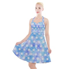 Traditional Patterns Hemp Pattern Halter Party Swing Dress 