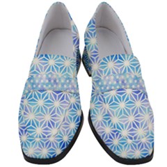 Traditional Patterns Hemp Pattern Women s Chunky Heel Loafers