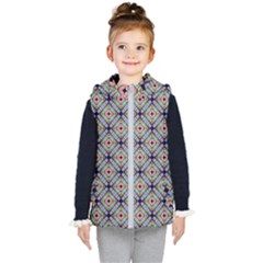 Pattern Wallpaper Background Kids  Hooded Puffer Vest by Pakrebo