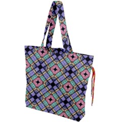 Pattern Wallpaper Background Drawstring Tote Bag