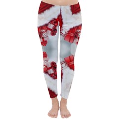 Christmas Background Tile Gifts Classic Winter Leggings