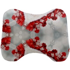 Christmas Background Tile Gifts Head Support Cushion