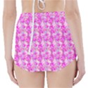 Maple Leaf Plant Seamless Pattern Pink High-Waisted Bikini Bottoms View2