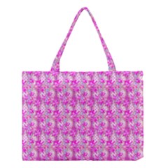 Maple Leaf Plant Seamless Pattern Pink Medium Tote Bag by Pakrebo