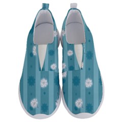 Gardenia Flowers White Blue No Lace Lightweight Shoes by Pakrebo