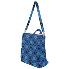 Blue Tile Wallpaper Texture Crossbody Backpack