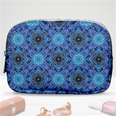 Blue Tile Wallpaper Texture Make Up Pouch (small)