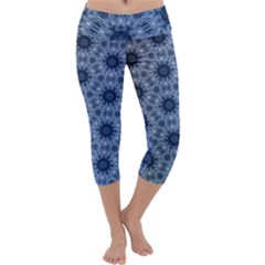 Pattern Patterns Seamless Design Capri Yoga Leggings by Pakrebo