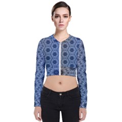 Pattern Patterns Seamless Design Long Sleeve Zip Up Bomber Jacket