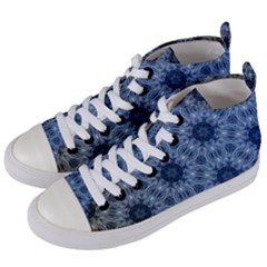 Pattern Patterns Seamless Design Women s Mid-top Canvas Sneakers