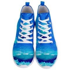 Blue Sky Artwork Drawing Painting Men s Lightweight High Top Sneakers