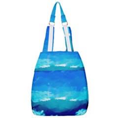 Blue Sky Artwork Drawing Painting Center Zip Backpack