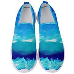 Blue Sky Artwork Drawing Painting Men s Slip On Sneakers by Pakrebo