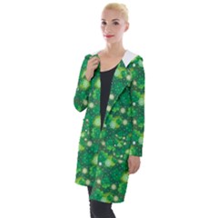 4 Leaf Clover Star Glitter Seamless Hooded Pocket Cardigan