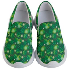 4 Leaf Clover Star Glitter Seamless Kids  Lightweight Slip Ons