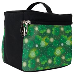 4 Leaf Clover Star Glitter Seamless Make Up Travel Bag (big)