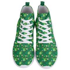 4 Leaf Clover Star Glitter Seamless Men s Lightweight High Top Sneakers