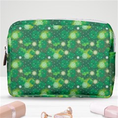 4 Leaf Clover Star Glitter Seamless Make Up Pouch (medium)