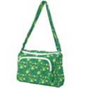 4 Leaf Clover Star Glitter Seamless Front Pocket Crossbody Bag View1