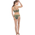 Raining Paradise Flowers In The Moon Light Night Racer Front Bikini Set View2