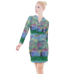 Paradise Button Long Sleeve Dress