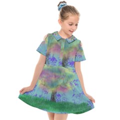 Paradise Kids  Short Sleeve Shirt Dress by PurpleDuckyDesigns