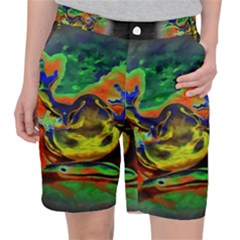 Abstract Transparent Background Pocket Shorts by Pakrebo