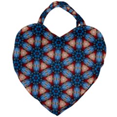 Pattern Tile Background Seamless Giant Heart Shaped Tote by Pakrebo