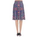 Tile Repeating Colors Textur Flared Midi Skirt View2