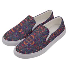 Tile Repeating Colors Textur Men s Canvas Slip Ons by Pakrebo