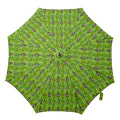 Maple Leaf Plant Seamless Pattern Hook Handle Umbrellas (medium) by Pakrebo