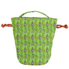 Maple Leaf Plant Seamless Pattern Drawstring Bucket Bag by Pakrebo