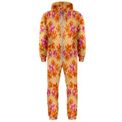 Maple Leaf Autumnal Leaves Autumn Hooded Jumpsuit (men)  by Pakrebo