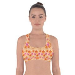 Maple Leaf Autumnal Leaves Autumn Cross Back Sports Bra by Pakrebo