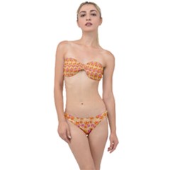 Maple Leaf Autumnal Leaves Autumn Classic Bandeau Bikini Set by Pakrebo