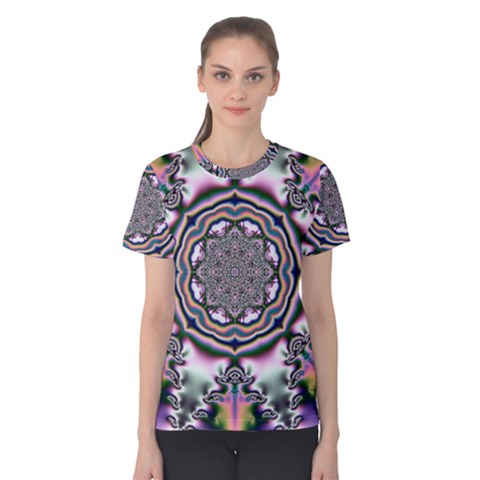 Pattern Abstract Background Art Women s Cotton Tee by Pakrebo