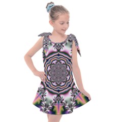 Pattern Abstract Background Art Kids  Tie Up Tunic Dress by Pakrebo