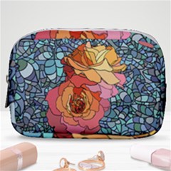 Pattern Rose Yellow Background Make Up Pouch (small)