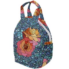 Pattern Rose Yellow Background Travel Backpacks