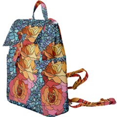 Pattern Rose Yellow Background Buckle Everyday Backpack