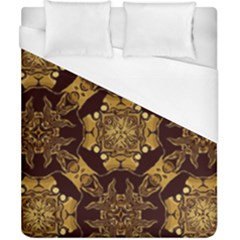 Gold Black Book Cover Ornate Duvet Cover (california King Size) by Pakrebo