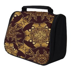 Gold Black Book Cover Ornate Full Print Travel Pouch (small)