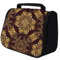 Gold Black Book Cover Ornate Full Print Travel Pouch (big)