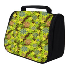 Flowers Yellow Red Blue Seamless Full Print Travel Pouch (small)