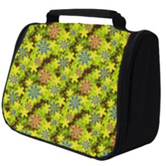 Flowers Yellow Red Blue Seamless Full Print Travel Pouch (big)